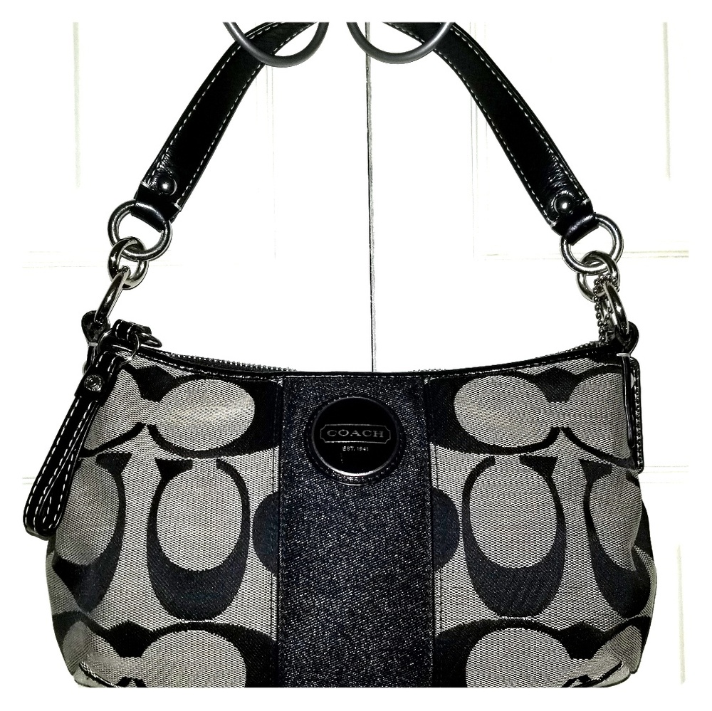 Black and gray shoulder bag